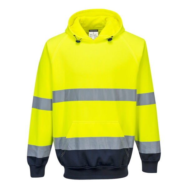 SWEAT SHIRT À CAPUCHE BICOLORE