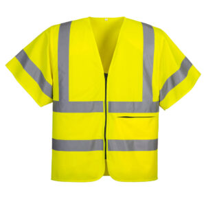 GILET ZIPPÉ À DEMI-MANCHES