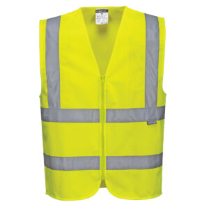 GILET HI-VIS AVEC ZIP