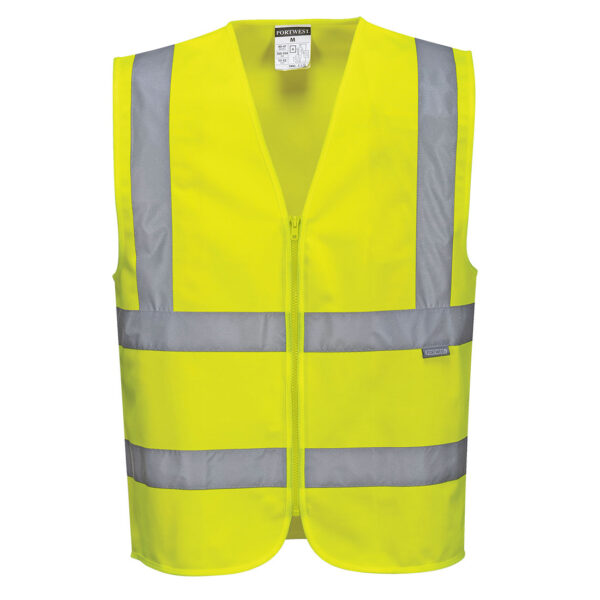 GILET HI-VIS AVEC ZIP