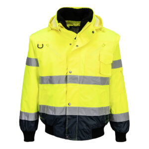 BLOUSON BOMBER  3-EN-1 HAUTE VISIBILITÉ BICOLORE