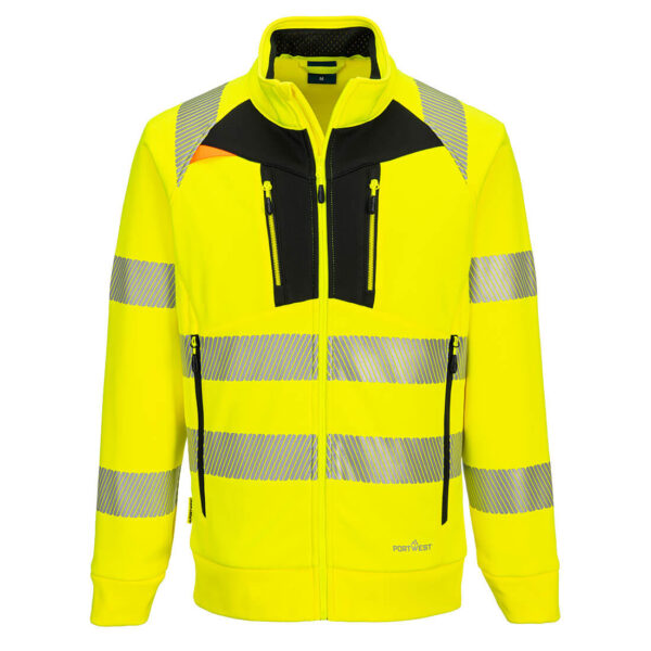 SWEAT ZIPPÉ À COL CHEMINÉE DX4 HI-VIS
