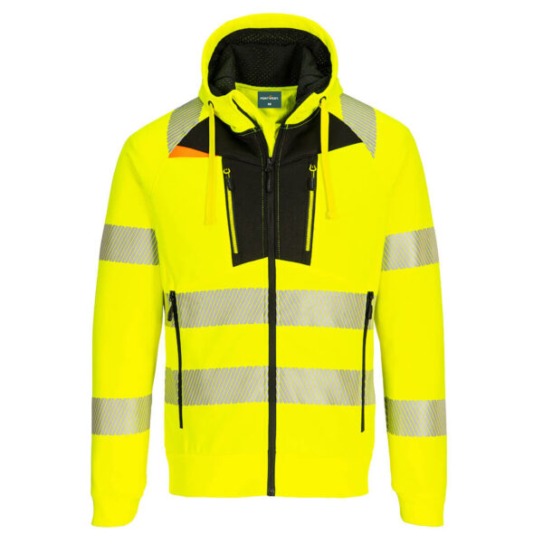 DX4 - SWEAT À CAPUCHE ZIPPÉ HAUTE-VISIBILITÉ