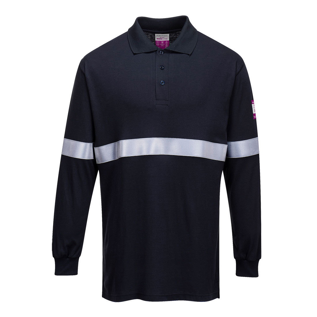 POLO ML MODAFLAME BANDE RÉTRO