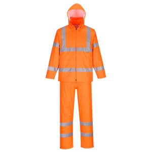 ENSEMBLE DE PLUIE ENROULABLE HAUTE VISIBILITÉ