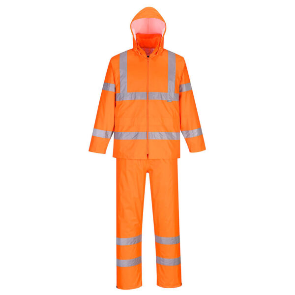 ENSEMBLE DE PLUIE ENROULABLE HAUTE VISIBILITÉ