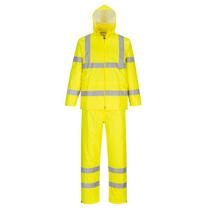 ENSEMBLE DE PLUIE ENROULABLE HAUTE VISIBILITÉ