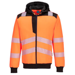 PW3 - SWEAT À CAPUCHE ZIPPÉ HAUTE-VISIBILITÉ