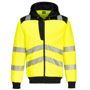 PW3 - SWEAT À CAPUCHE ZIPPÉ HAUTE-VISIBILITÉ