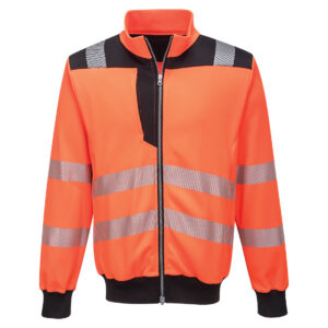 PW3 HI-VIS SWEATSHIRT ZIPPÉ