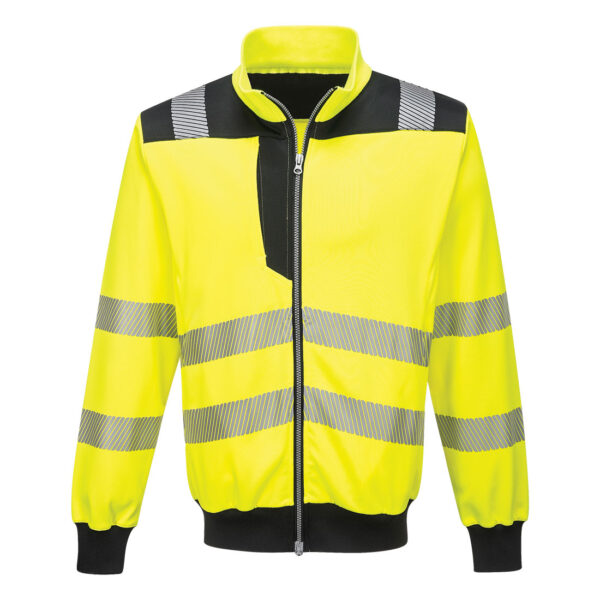 PW3 HI-VIS SWEATSHIRT ZIPPÉ