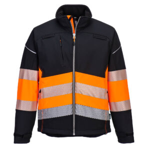VESTE SOFTSHELL PW3 HAUTE VISIBILITÉ CLASSE 1