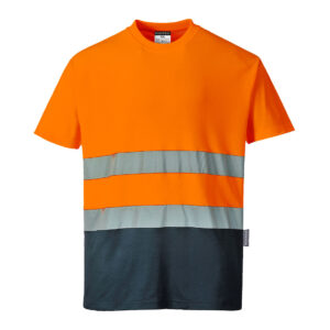T-SHIRT COTON BICOLORE