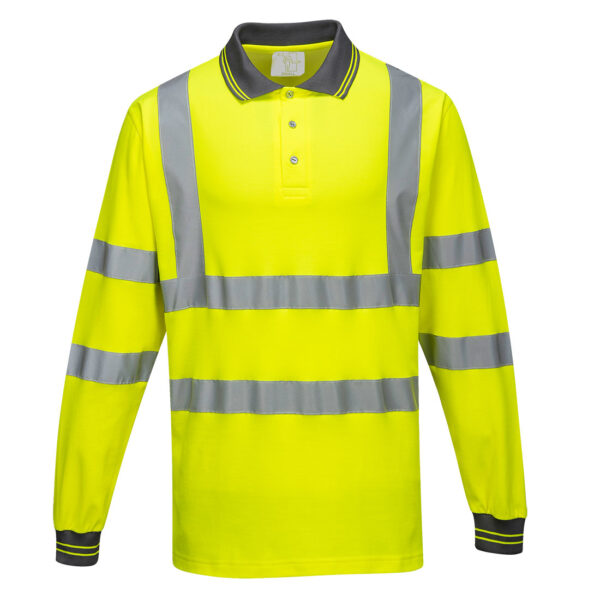 POLO COTON MAJORITAIRE MANCHES LONGUES