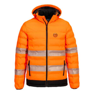 DOUDOUNE CHAUFFANTE HAUTE VISIBILITÉ PAR ULTRASONS