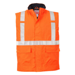 BODYWARMER HI-VIS BIZFLAME ANTISTATIQUE ET FR