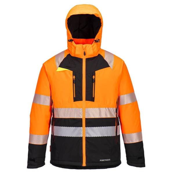 Parka DX4 HV Classe 2 Orange/Noir