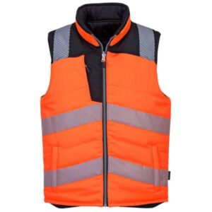 Bodywarmer réversible haute visibilité PW3 Orange/Noir